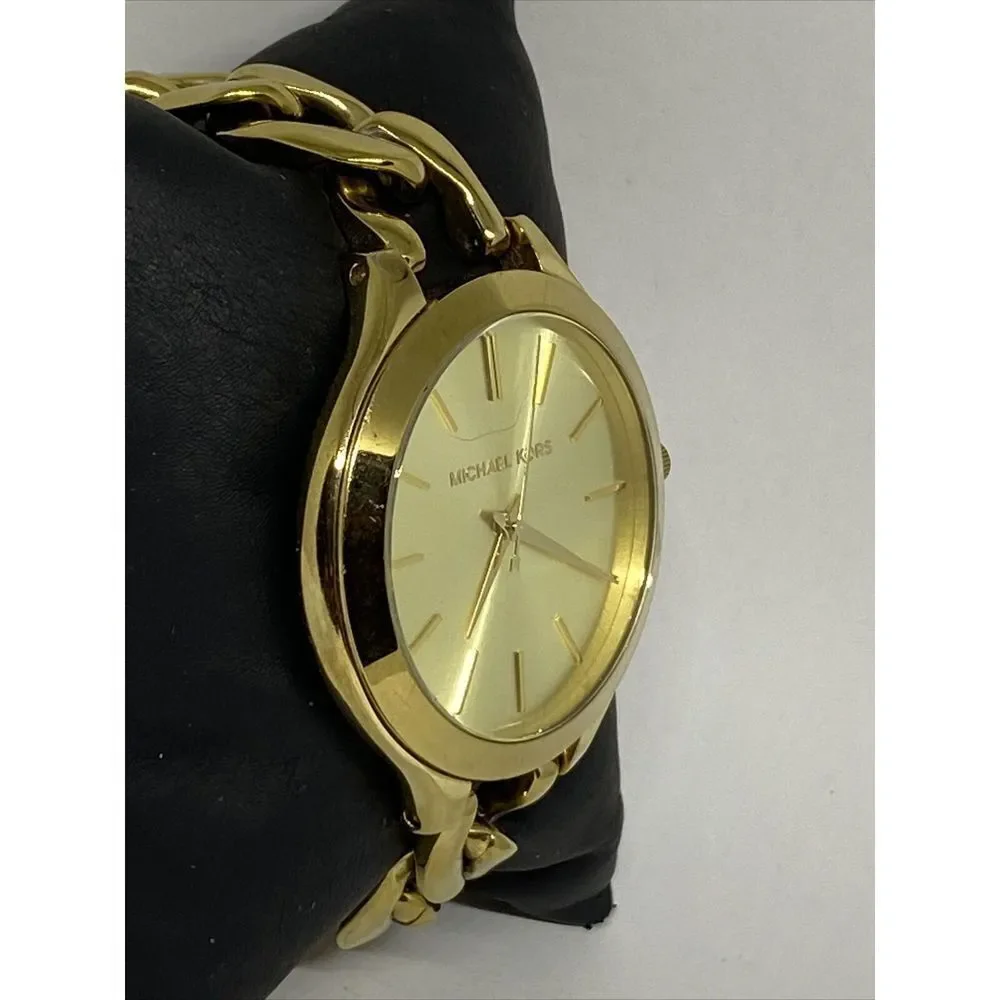 Michael Kors Slim Runway MK3222 Women's Stainless Steel Analog Dial Watch EY186